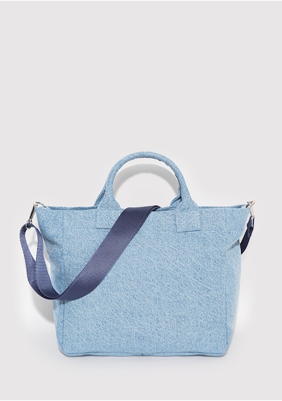 Mavi - Mavi Logo Denim Tote Çanta 1913377-82770 Açık Mavi