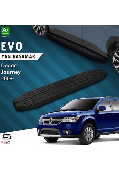 S-dizayn Dodge Journey Evo Siyah Yan Basamak 183 Cm 2008 Üzeri