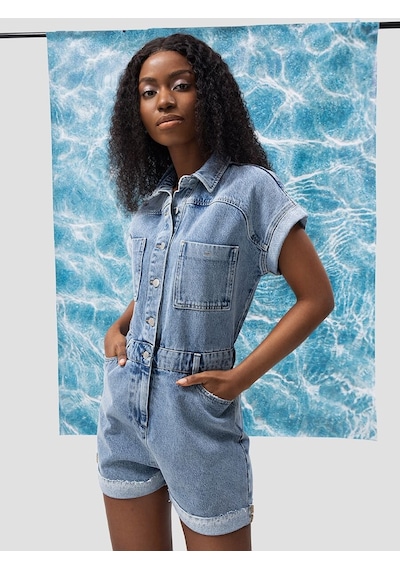 LOFT Regular Fit Kadın Tulum Lf2032609 Q1.v1 Denim