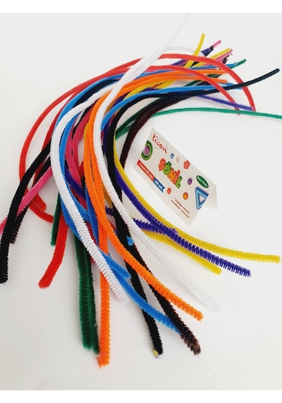 6 Mm Şönil Canlı Renkler 50cm-25 Li Paket
