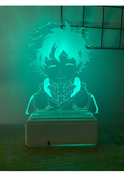 Deku Izuku Midoriya My Hero Academia 16 Renk Gece Lambası