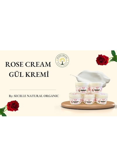 Secille Natural Organic Gül Özlü Yüz Vücut ve El Kremi 100 ML