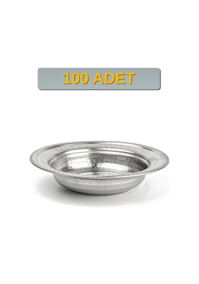 Binbir Trend 14 Cm Yanaklı Krom Çelik Çerez Ve Kahvaltılık Kasesi 160 Ml Meze, Bal-kaymak Kasesi -kase1410 100 Adet