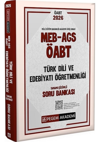 Pegem 2026 Öabt Meb-ags Türk Dili Ve Edebiyatı Öğretmenliği Soru Bankası Çözümlü Pegem Akademi Yayınları