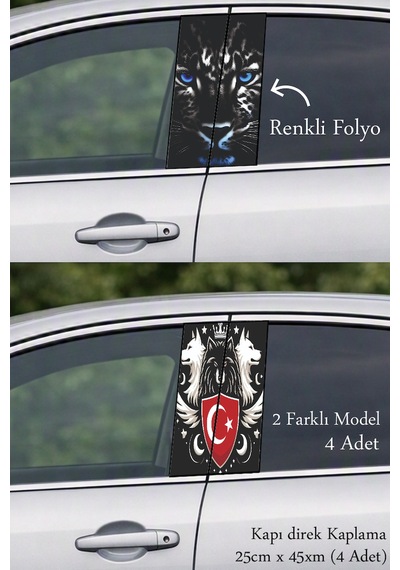Stilinize Özel Kapı Direk Folyo Sticker Etiket