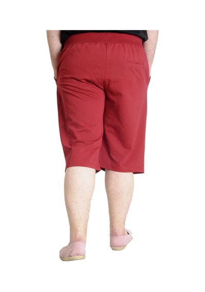 Mode Xl Büyük Beden Erkek Kapri Md Club 23508 Bordo 001