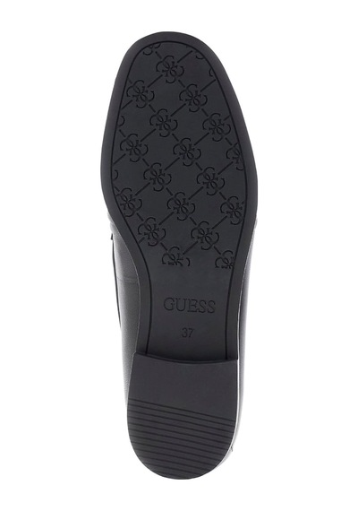 Guess Belda Kadın Deri Loafer Ayakkabı Fltbealea14 Siyah