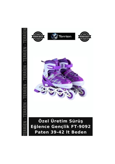 Özel Üretim Sürüş Eğlence Gençlik Ft-9092 Paten 39-42 Lt Beden Çok Renkli