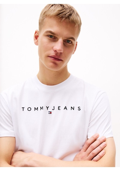 Tommy Jeans Erkek Tişört-dm0dm20744 Beyaz