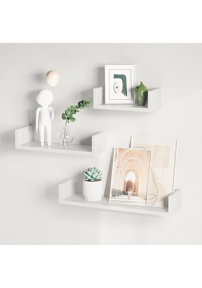 Songmıcs Duvar Rafları, 3'lü Set, Yüzer Raflar, 30/45/60 Cm, Dekoratif, Yaratıcı, Yatak Odaları, Oturma Odaları, Diğer