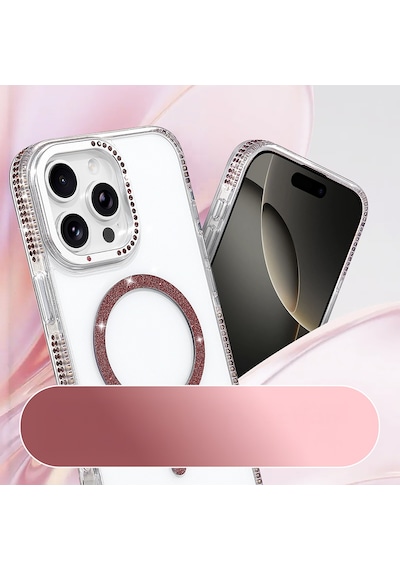 iPhone 16 Pro Max Kılıf M-safe Şarj Özellikli Zore Tera Silikon Kapak - Mürdüm