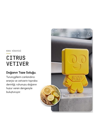 Vavana Jooy Araba Klima Kokusu 6'lı Set, 90 Gün Etkili Oto Kokusu Citrus Vetiver