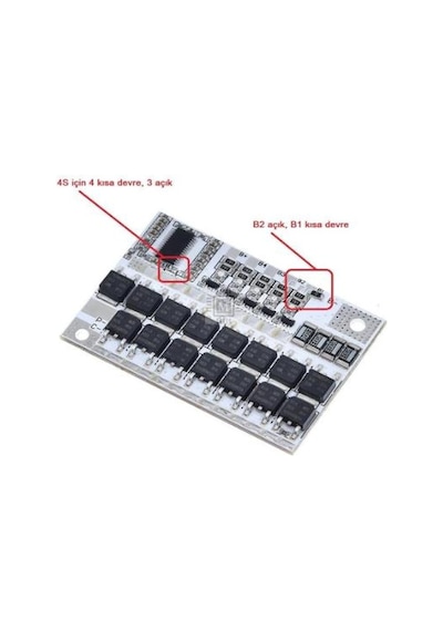 4s 100a Bms Koruma Kartı Lityum Batarya Balanslı Lifepo4 Protection Module