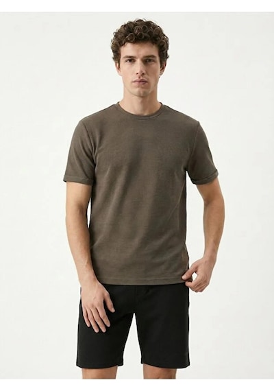 Loft Lf2042285 Erkek Kısa Kol T-shirt Khakı