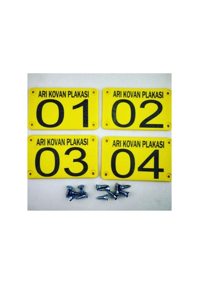 100 Adet Sarı Arı Kovan Belirleme -fidan Belirleme -et Pay Belirleme Plakası-padok Belirleme