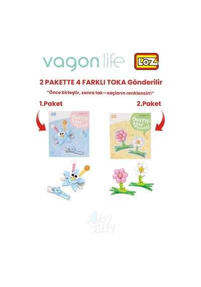 4'lü Saç Toka Seti Önce Birleştir,sonra Tak 2 Paket 4 Adet Gönderilir Yapı Toka Seti Ff 7115-7132
