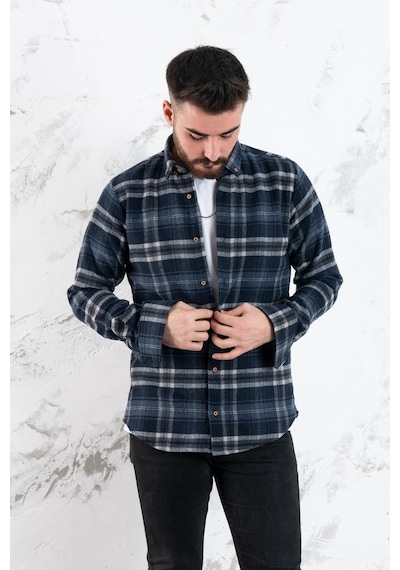 Advante Slimfit Erkek Ekoseli Oduncu Gömlek