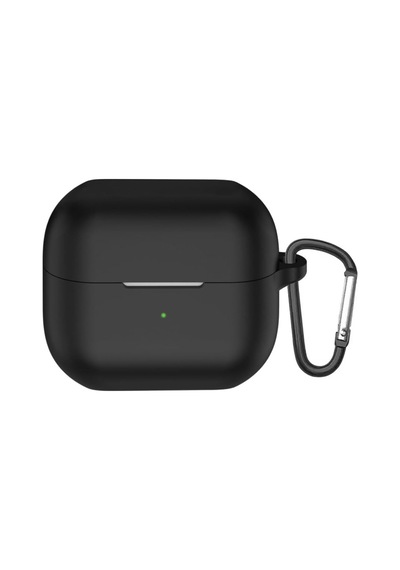 Samsung Galaxy Buds 3 Kılıf Askı Aparatlı Mat Silikon Siyah