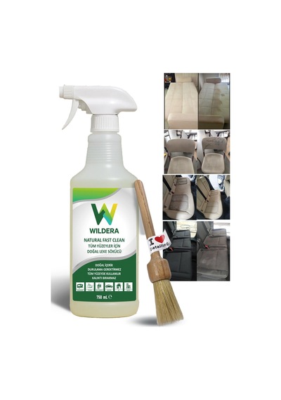 Premium Formul Natural Tüm Yüzeyler İçin Doğal Leke Çıkarıcı Detay Temizlik Fırçası Ahşap Set