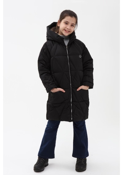 Benitto Kids Kız Çocuk Kaban 22bnt51251-Siyah