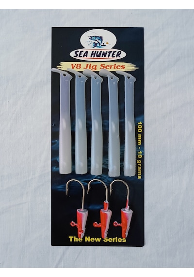 Seahunter V8 Jig Series 10cm 10gr Silikon Yem 5pcs İspirto