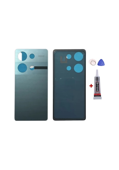 Xiaomi Redmi Note 13 Pro 4g Yeşil Arka Kapak Batarya Kapağı Pil Kapağı Yapışkan Ve Sökme Aparatıyla Beraber Full Set Yeşil