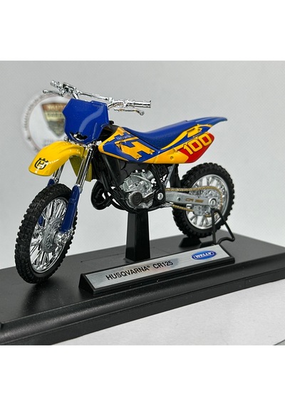 Husqvarna Cr125 1:18 Diecast Maket Motor Metal Model Motosiklet