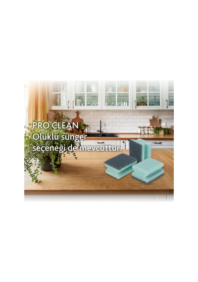 Pro Clean Aktif Enzimli Düz Sünger, 3 Lü Paket