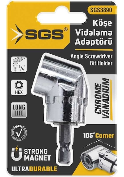 Sgs Köşe Vidalama Adaptörü Kısa Sgs3890