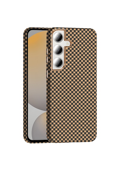 Zore Galaxy Uyumlu S24 Fe Kılıf M-safe Şarj Özellikli Karbon Fiber Görünümlü Ogaa Gros Kapak - Siyah-lacivert N/a