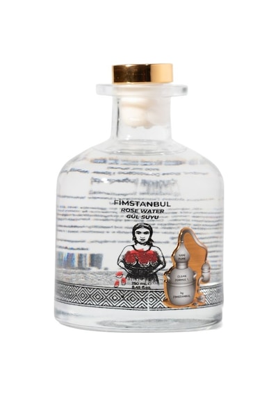 Fimstanbul İlk Sıkım %100 Saf Doğal Gül Suyu 250 Ml Rose Water - Cam Şişe Yaprak Taneli