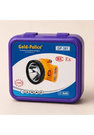 Gold Polıce Fener Gp-381 Siyah