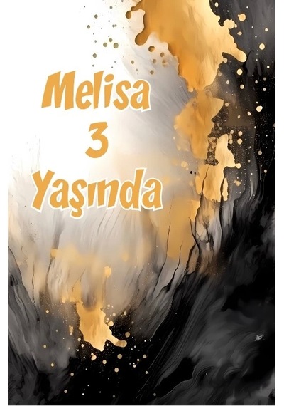 Sarı Ve Siyah Boyalar Temalı Doğum Günü Afişi -2 35x50 Cm