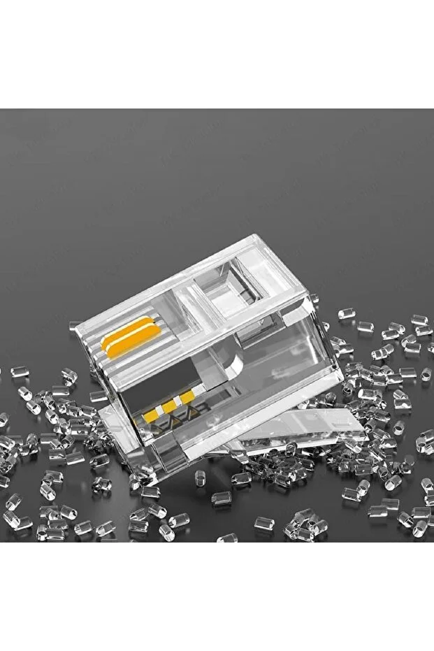 30 Adet Rj11 2pin Jak 6p2c 2 Pinli Plug Altın Kaplama 2 Çekirdek Telefon Kablosu Için Konnektör