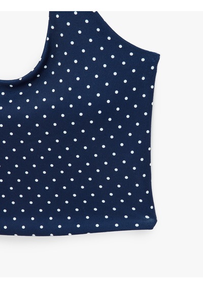 Koton Slim Fit Halter Yaka Puantiyeli Kolsuz Kaplı Sporcu Sütyeni Lacivert Desenli 7wak30056nk Koton Slim Fit Halter Yaka Puantiyeli Kolsuz Kaplı Sporcu Sütyeni Lacivert Desenli 7wak30056nk