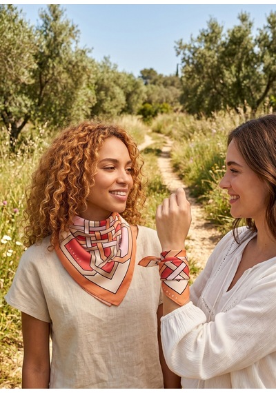 Sisley Flora Bandana/fular -2017-47 47 Turuncu