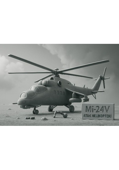 Mi-24v Helikopter Kit Card - Eğitici Oyuncak