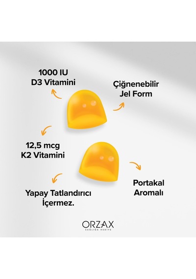 Gummies D3k2 Çiğnenebilir Jel Form
