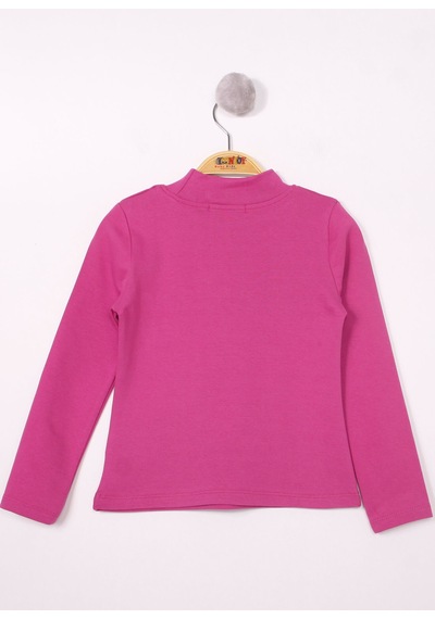 Toontoy Kız Çocuk Tnty Nakışlı Sweatshirt Vıolet