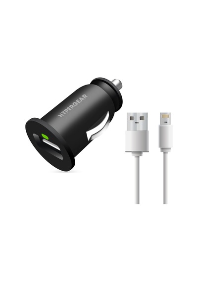 Hypergear 2.1A 2X Hızlı Araç Şarj Aleti Set Lightning Kablo Siyah