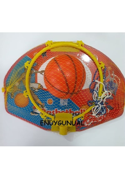 Fileli Basketbol Potası Seti Çocuklar İçin Basketbol Potası ve Basketbol Topu