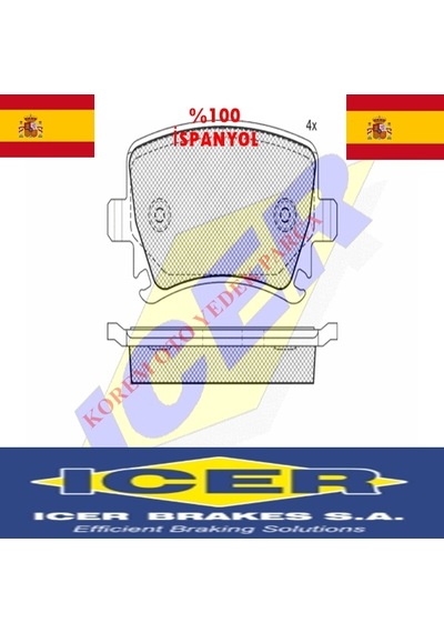 Skoda Octaiva-Rapid-Fabia-Superb-Yeti 2003-2009 Arka Balata N11.16356