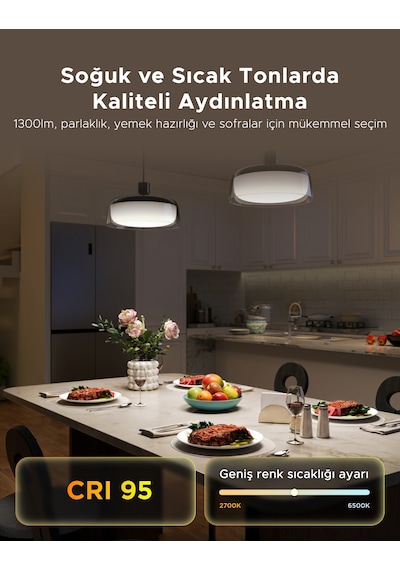 Govee RGBICWW Pendant Sarkıt Avize Akıllı Aydınlatma - Siyah