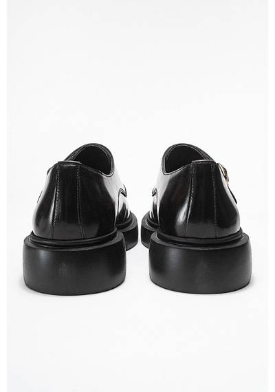 Dericlub Erkek Kemerli Loafer Ayakkabı Gerçek Deri T575 Bordo