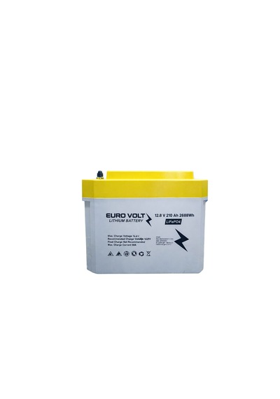 Euro Volt Lityum Battery 12.8 V 210 Ah 2688 Wh Life Po4