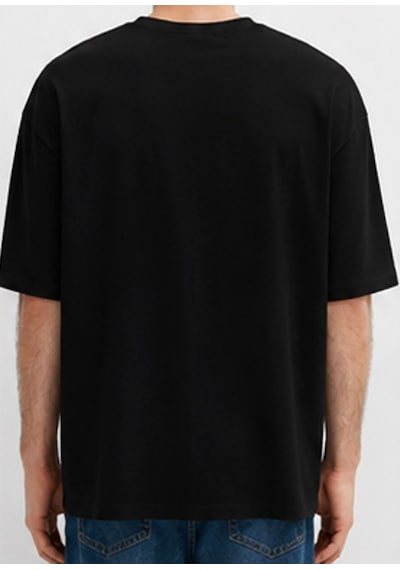 Mavi M0613553-900 Mavi Baskılı T-shirt Erkek Tişort Siyah