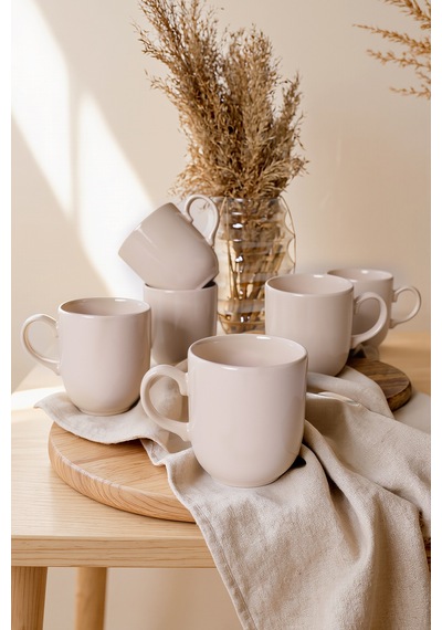 Keramika Krem Ekinoks Kupa 10 Cm 6 Adet 030