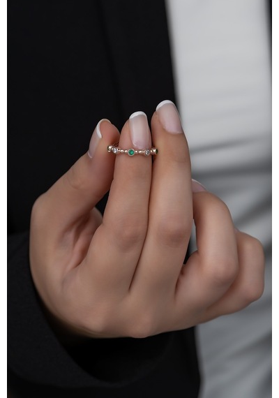 Gümüş Prenses Yüzük Rose Gold Kaplama 925 Ayar Gümüş Rose Gold (511779911)