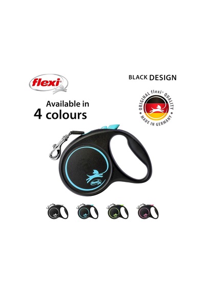 Flexi Black Design M Beden Mavi 5mt Şerit Tasma Genel
