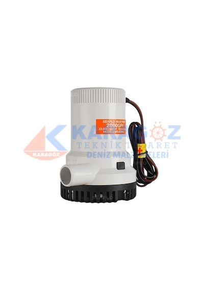 SEAFLO SİNTİNE POMPASI 2000GPH 24V 5A ÇIKIŞ:29MM